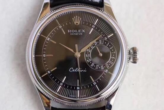 Реплика Rolex Cellini Date 50519-0007 Черный циферблат